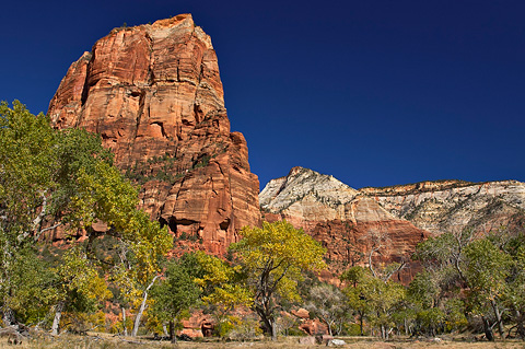 Angels Landing and Observation Point. Zion National Park - October 29, 2006.