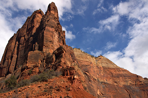 A big bend below Observation Point. Zion National Park - February 18, 2006.
