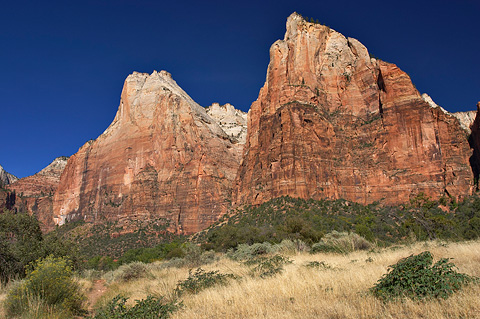 Abraham and Isaac from the Sand Bench Trail. Zion National Park - September 29, 2006.