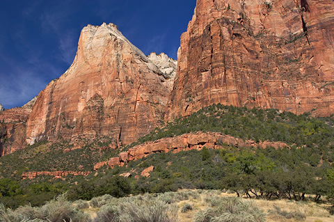 Abraham and Isaac from the Sand Bench Trail. Zion National Park - September 29, 2006.