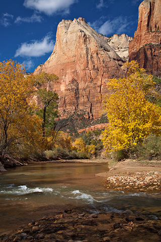 Abraham and the Virgin River. Zion National Park - October 30, 2007.