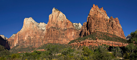 Abraham, Isaac, and Mount Moroni. Zion National Park - October 8, 2004.