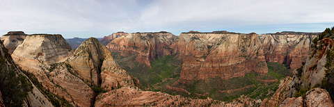 A panoramic view from the top of Deertrap Mountain. Zion National Park - May 14, 2005.