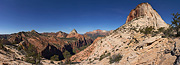 Bridge Mountain, the Towers of the Virgin, and The East Temple - Zion National Park