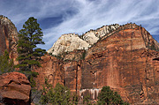 Castle Dome as seen from the Middle Emerald Pools Trail - Zion National Park