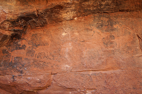 Petroglyphs. Zion National Park - April 9, 2009.