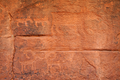 Petroglyphs. Zion National Park - April 9, 2009.