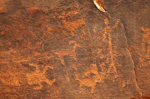 Petroglyphs. Zion National Park - April 9, 2009.