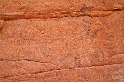 Petroglyphs. Zion National Park - April 9, 2009.