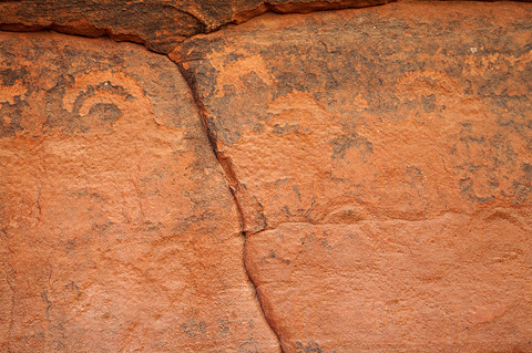 Petroglyphs. Zion National Park - April 9, 2009.