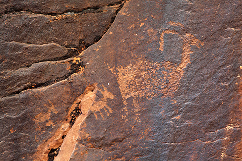 Petroglyphs. Zion National Park - April 9, 2009.