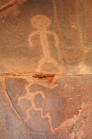 Petroglyphs. Zion National Park - April 9, 2009.