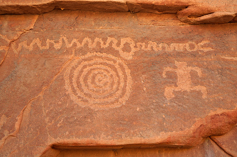 Petroglyphs. Zion National Park - April 9, 2009.