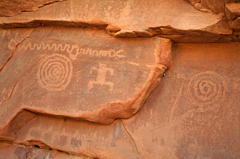 Petroglyphs. Zion National Park - April 9, 2009.