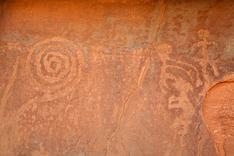 Petroglyphs. Zion National Park - April 9, 2009.