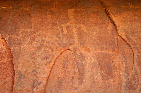Petroglyphs. Zion National Park - April 9, 2009.