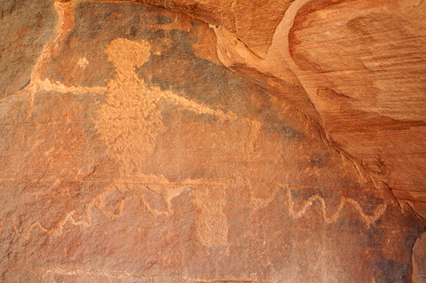Petroglyphs. Zion National Park - April 9, 2009.