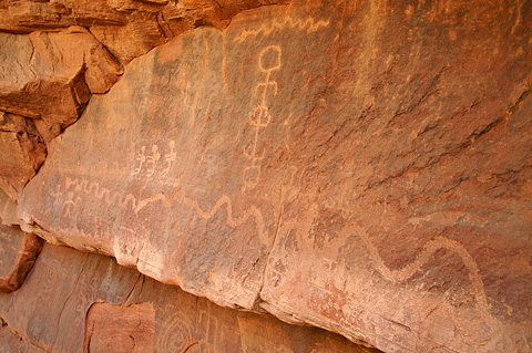 Petroglyphs. Zion National Park - April 9, 2009.