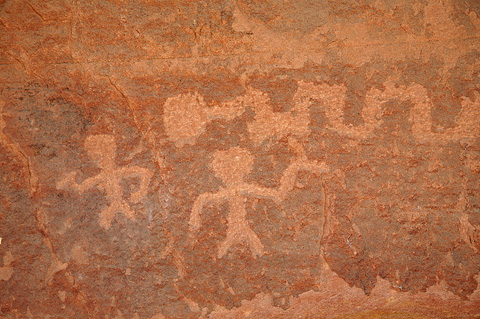 Petroglyphs. Zion National Park - April 9, 2009.