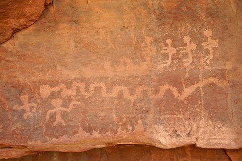 Petroglyphs. Zion National Park - April 9, 2009.