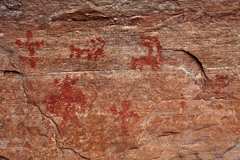 Pictographs. Zion National Park - April 10, 2009.