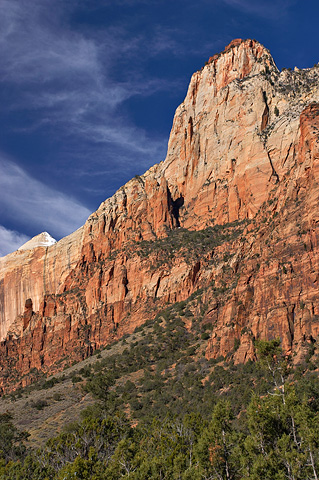 The Streaked Wall and The Sentinel. Zion National Park - March 26, 2006.