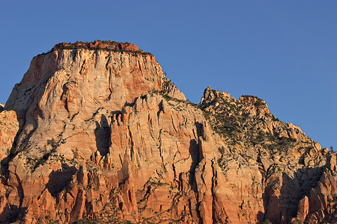 The Sentinel at sunrise. Zion National Park - May 15, 2005.