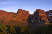 Sunset at the Kolob Canyons viewpoint - Zion National Park