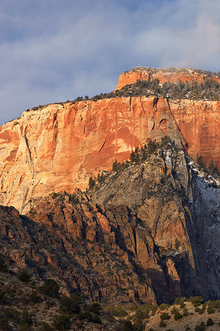 The West Temple. Zion National Park - February 19, 2006.