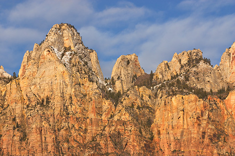 Towers of the Virgin. Zion National Park - February 19, 2006.