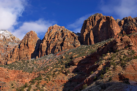 The Three Marys. Zion National Park - February 20, 2006.