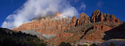 The West Temple and the Three Marys. Zion National Park - February 20, 2006.
