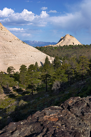 Northgate Peaks and Pine Valley Peak. Zion National Park - May 28, 2005.