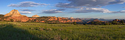 Pine Valley Peak and North Guardian Angel, with the Towers of the Virgin in the distance - Zion National Park