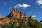 The Watchman with Johnson Mountain - Zion National Park