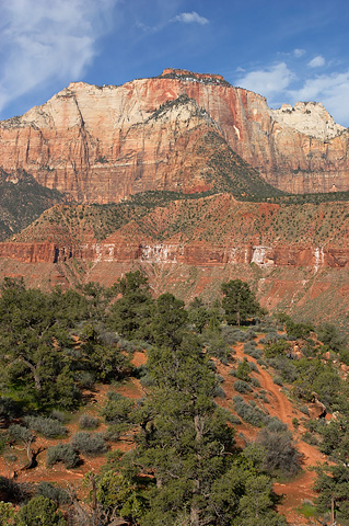 The West Temple and The Sundial. Zion National Park - March 13, 2005.