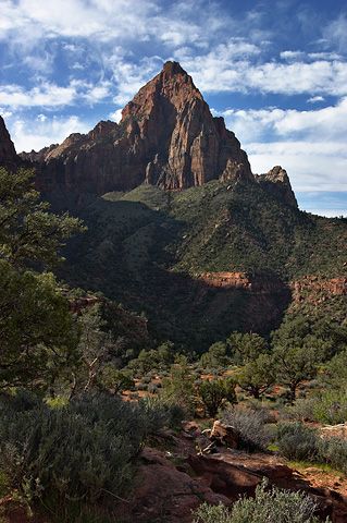 Sunrise on The Watchman. Zion National Park - March 13, 2005.