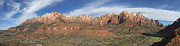 The Towers of the Virgin, seen from The Watchman Trail - Zion National Park