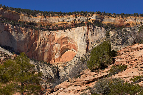 A blind arch. Zion National Park - March 11, 2005.