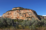 White cliffs at the east entrance - Zion National Park